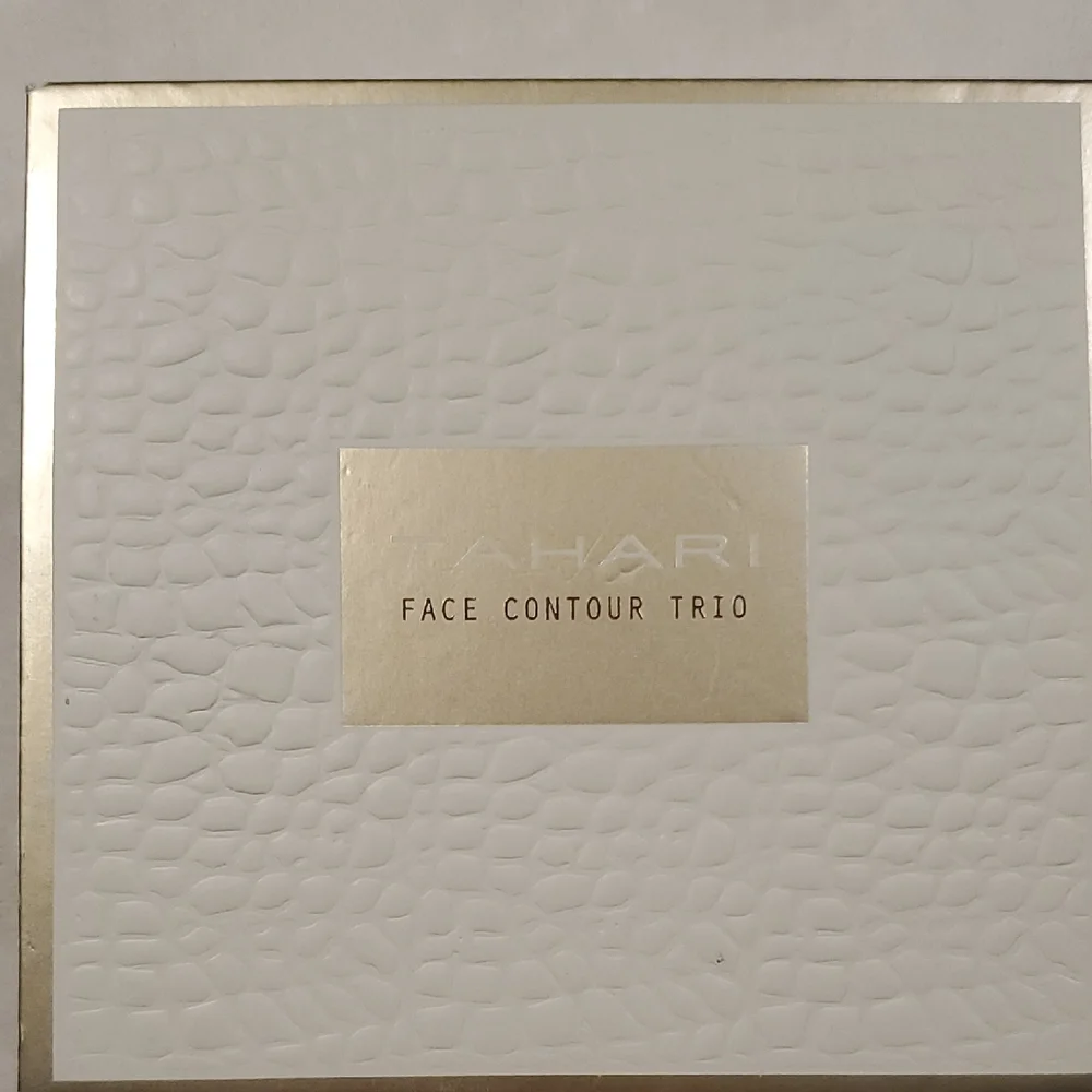 Tahari Face Contour Trio in Textured White and Gold